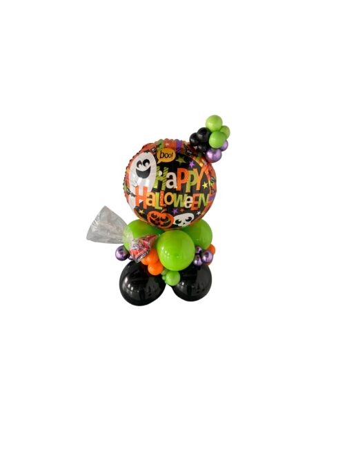 Halloween theme balloon burst